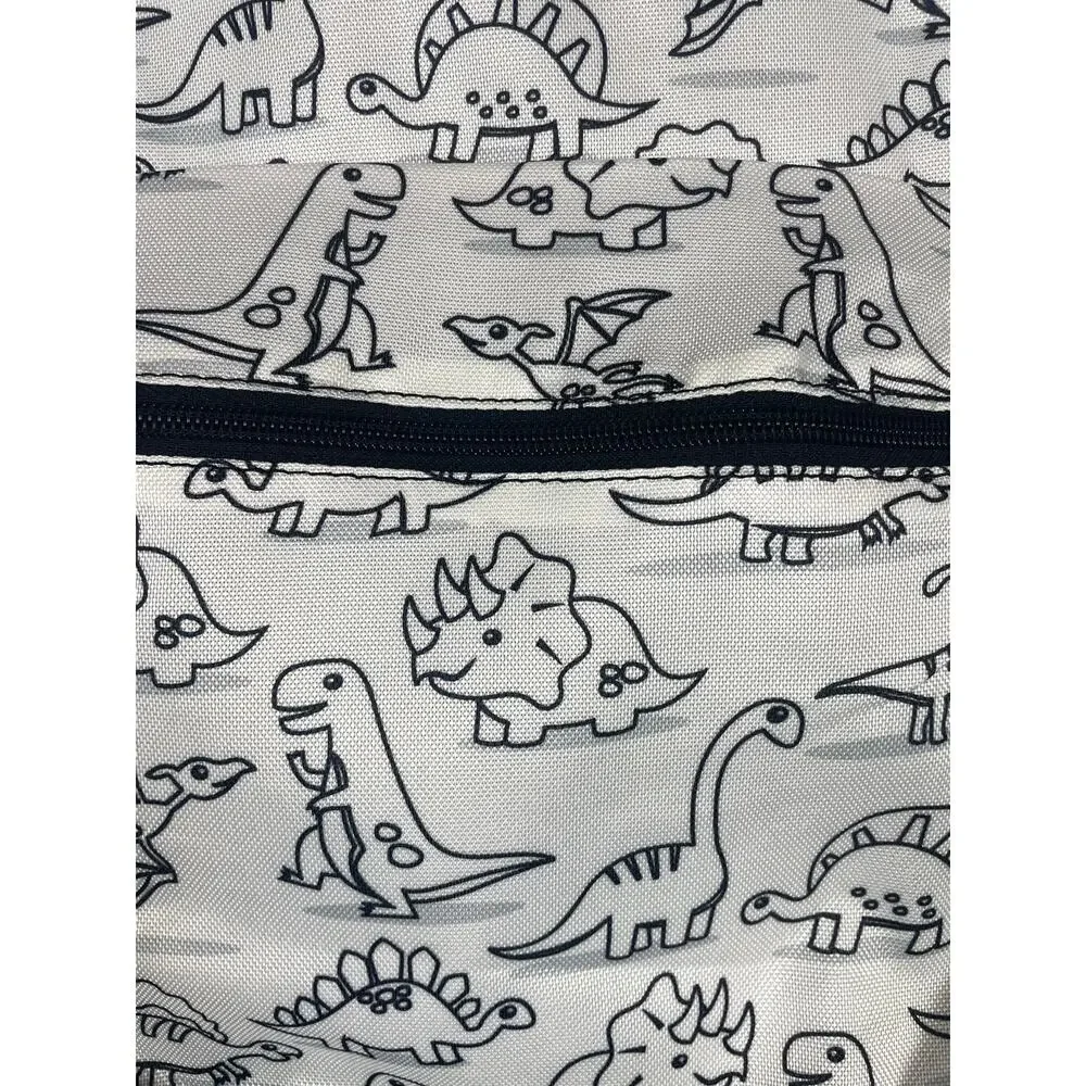DIY Color Your Own Dinosaur Backpack Pencil Case Set Kids Costco School Bag 2pc